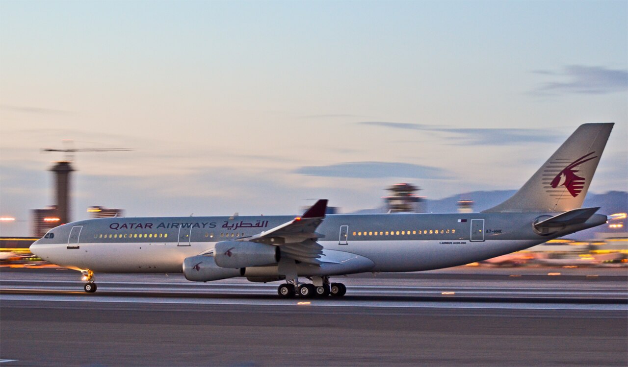 Airbus A340-200 commercial airliner